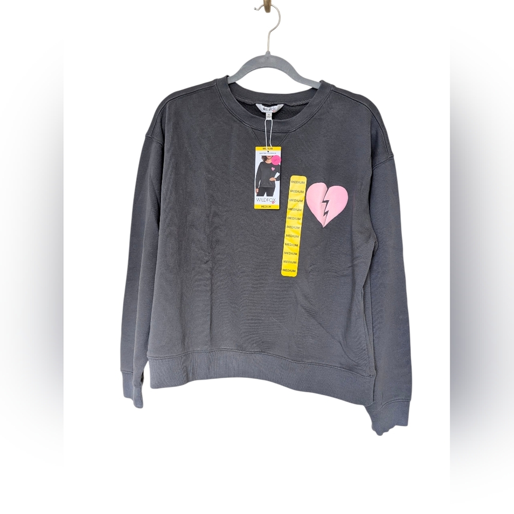 201. Wildfox Charcoal Crewneck